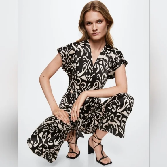 MANGO Printed jumpsuit - Picture 2 of 5